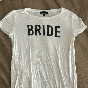 White BRIDE T-shirt